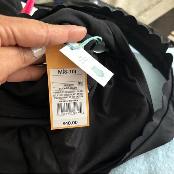 Black One Piece Bathing Suit - Picture 3 of 3